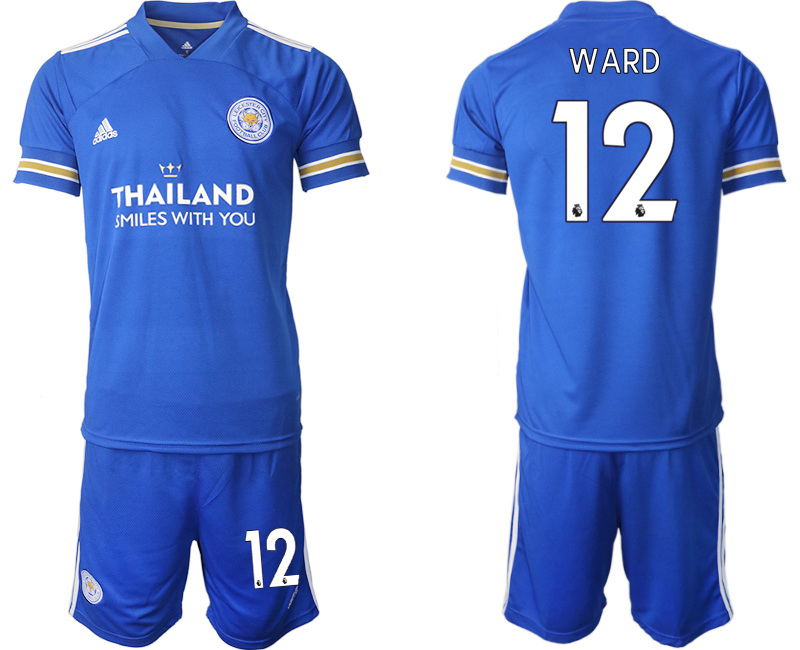 Men 2020-2021 club Leicester City home #12 blue Soccer Jerseys